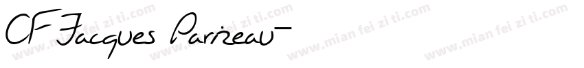 CF Jacques Parizeau字体转换